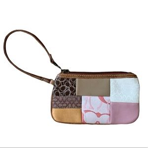 Coach Patchwork Signature Wristlet